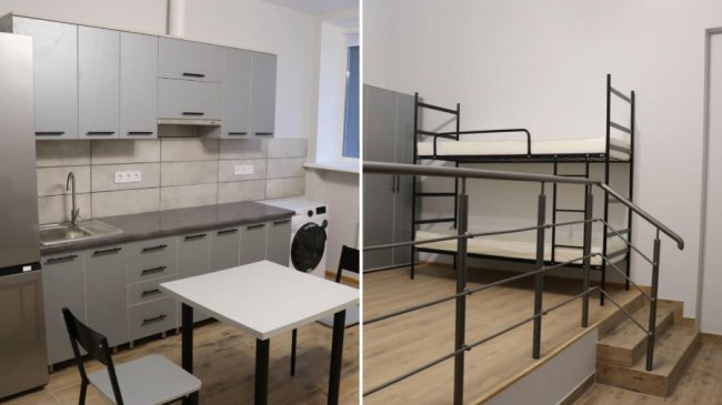 За кошти Європейського Союзу провели капітальний ремонт гуртожитку ЛНТУ у Луцьку. Тут частково проживають ВПО, проте — лише студенти і викладачі цього вишу, а також релокованого Донецького національного технічного університету