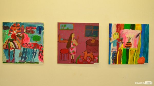 Діти малювали 15-метрову панораму Луцька. ФОТО