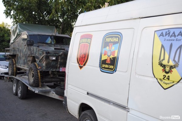 Автомобіль Сергія Добродомова тягнутиме нову техніку на Схід