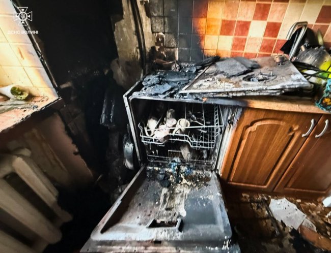 У місті на Волині через посудомийку горіла квартира