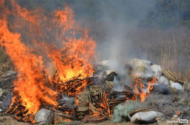 У нацпарку на Волині знищили рибальські знаряддя браконьєрів. ФОТО