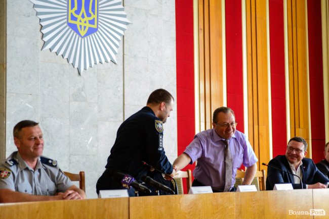 Подяки попередньому і завдання новому: як представляли головного патрульного Волині. ФОТО