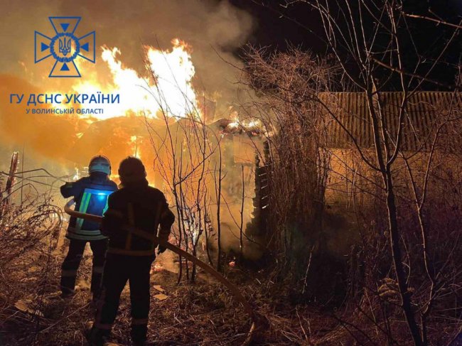 На околицях Ковеля горів будинок. ФОТО