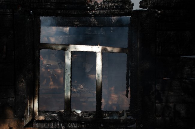 У Луцькому районі горіла літня кухня. ФОТО