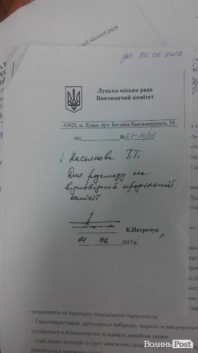 У Луцьку зоозахисники просять звільнити директора «Ласки»