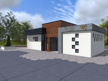 Показали, який вигляд матиме громадська вбиральня у луцькому парку. ФОТО