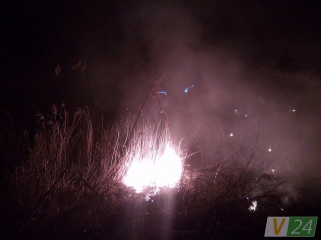 Невідомі намагалися підпалити луг у Луцьку