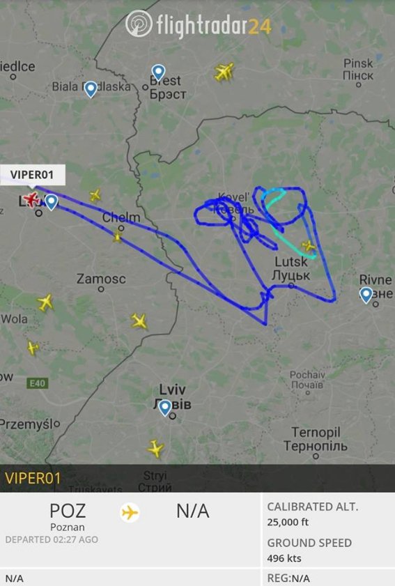 У небі над Волинню літав польський винищувач