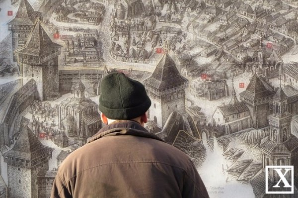 У Луцьку з’явилася велика настінна панорама замку XVI століття. ФОТО.