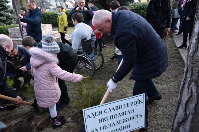 Кожне дерево – як символ Героя: на честь загиблих  волинян висадили алею. ФОТО