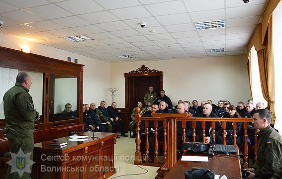 Резонансні справи і порядок у суді: волинські силовики провели навчання
