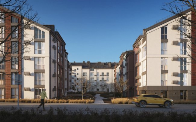 Європейські фасади, напіввідкритий двір та поквартирні «патіо». Чим особлива архітектура ЖК «Амстердам»*