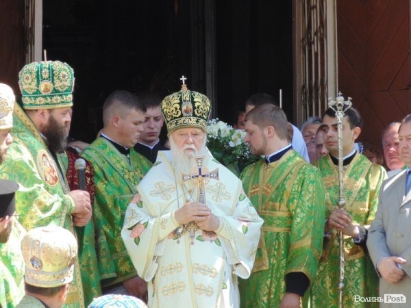 У Луцьку - святкове богослужінян за участю патріарха Філарета. ФОТО