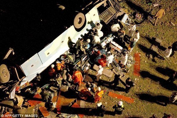 У Китаї автобус із людьми зірвався з мосту. ФОТО. ВІДЕО