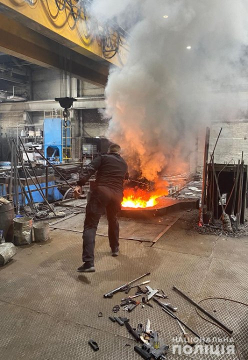 На Волині знищили вилучену та добровільно здану зброю й боєприпаси. ФОТО