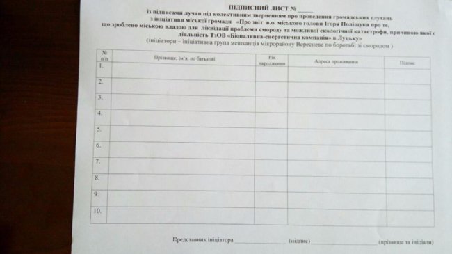 «Дістав сморід!»: у Луцьку збирають підписи за громадські слухання