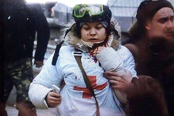 Жінки сучасної України. «Я вмираю», - написала Олеся Жуковська 20 лютого в 11-44 в своєму Twitter. Київ, Майдан