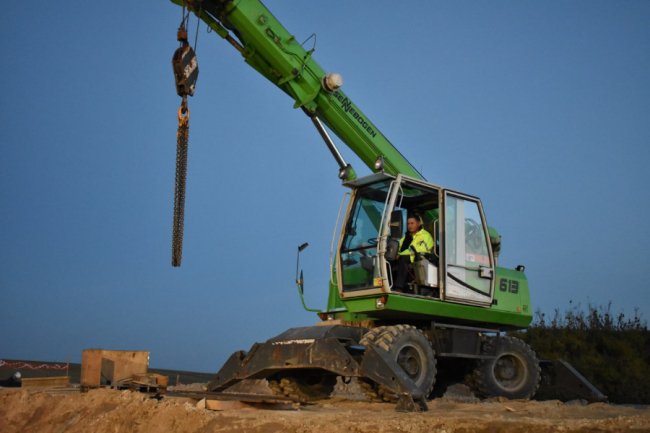На Волині зводять вітрову електростанцію. ФОТО