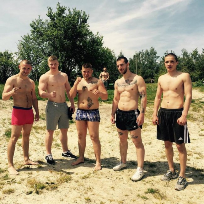 Дмитро Баглай (другий ліворуч), Геннадій Спіцин (другий праворуч)