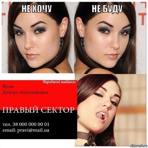 Візитка Яроша «порвала» інтернет. ФОТОЖАБИ