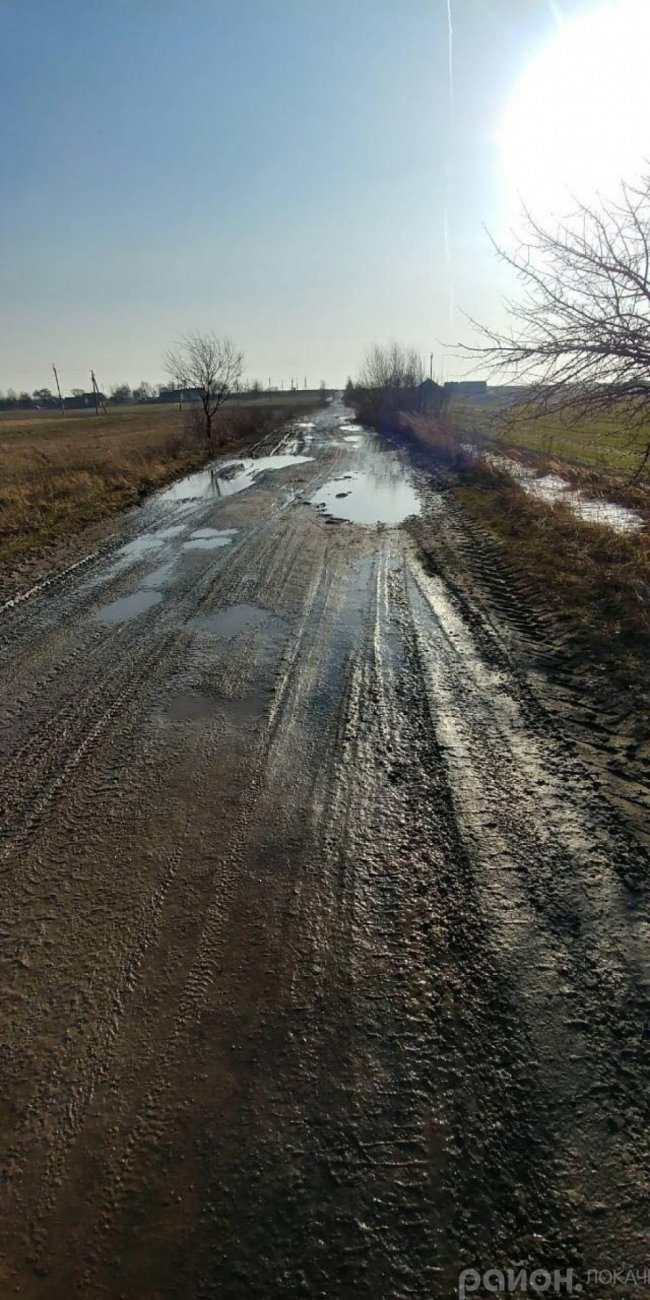 У селі на Волині автівки змушені їздити полями через жахливі підтоплені дороги. ФОТО