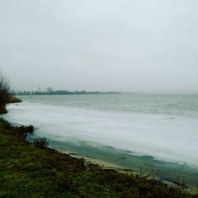 Опублікували світлини волинського озера в передноворічний день. ФОТО