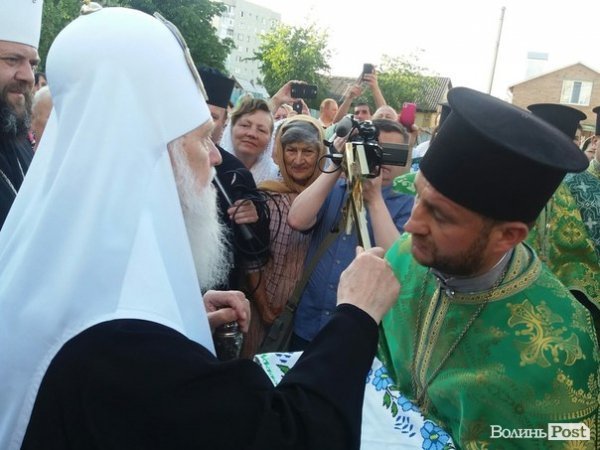 Як лучани зустрічали Філарета. ФОТО. ВІДЕО