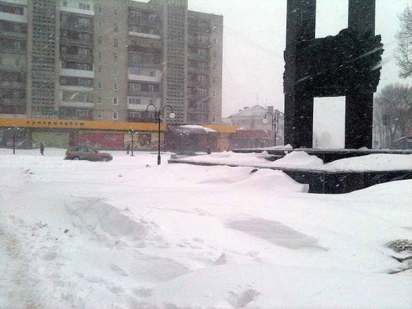 Як замітало Нововолинськ. ФОТО