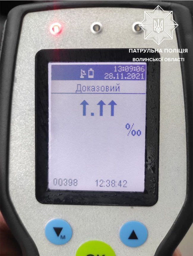 У Луцьку патрульні затримали п`яного водія без прав. ФОТО  