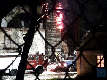 В Іваничах загорівся елеватор. ВІДЕО