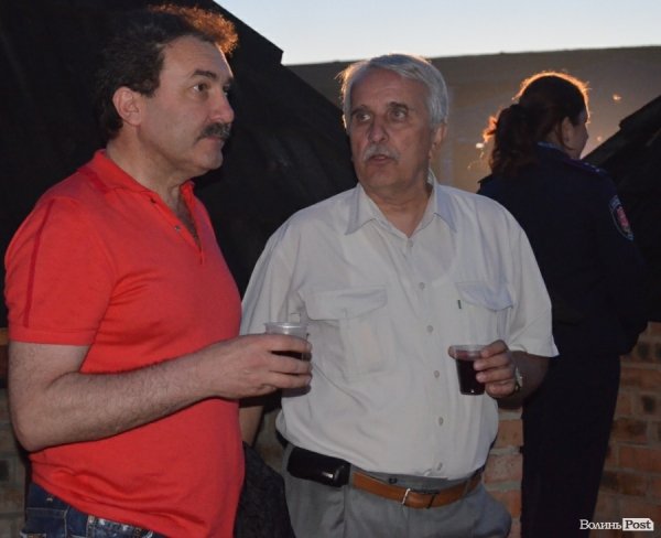 Перший зам губернатора Волині і перший «регіонал» Олександр Башкаленко з першим замом мера Святославом Кравчуком