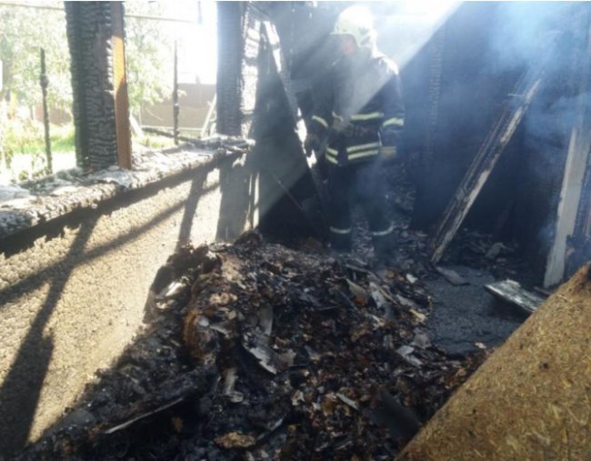 На Волині під час пожежі у будинку загинув чоловік. ФОТО