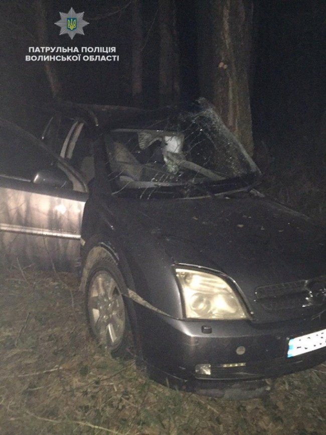 Уночі на Волині автомобіль з трьома людьми з'їхав у кювет