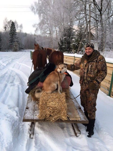 На полюванні з улюбленцем на ім'я Чок.