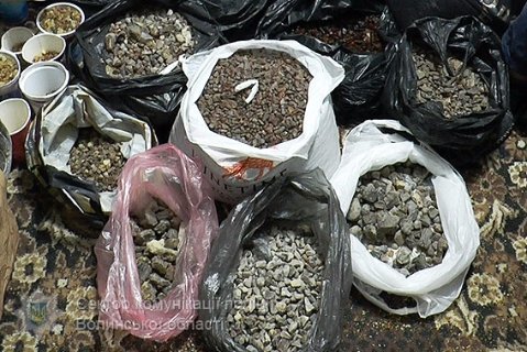 У квартирі лучанина знайшли 100 кілограмів бурштину