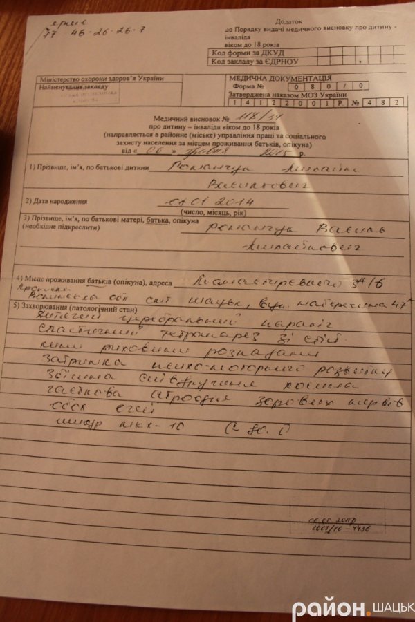 Напівсироті з Шацька просять допомогти з лікуванням