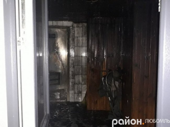 На Волині горіла лазня. ФОТО