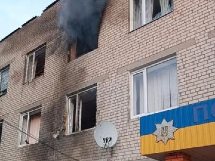 Росіяни поцілили реактивними дронами у будівлю поліції в Житомирі