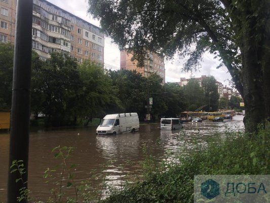 У Тернополі через потужну зливу –  потоп. ФОТО