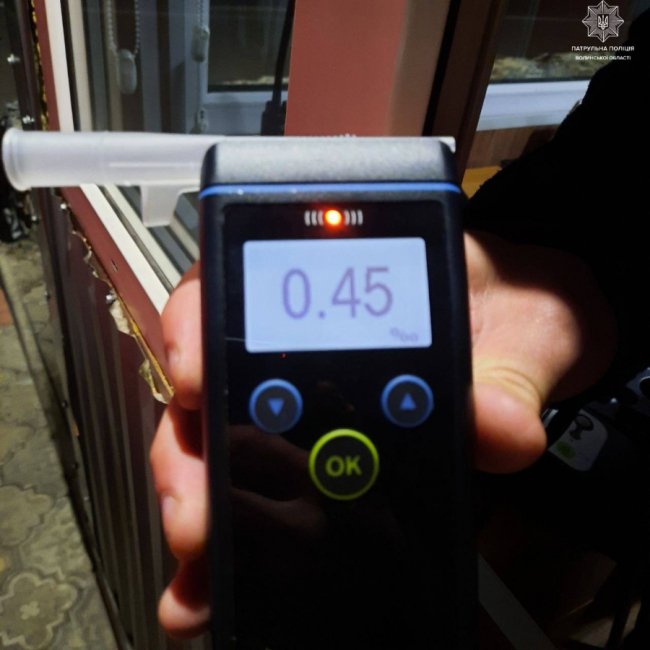 У Луцьку патрульні зловили п’яного водія, якому суд заборонив сідати за кермо