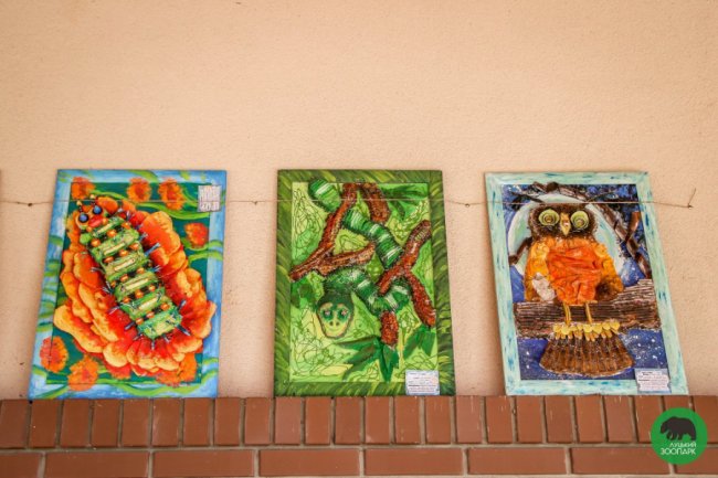 Юні луцькі художники презентували виставку робіт у луцькому зоопарку. ФОТО