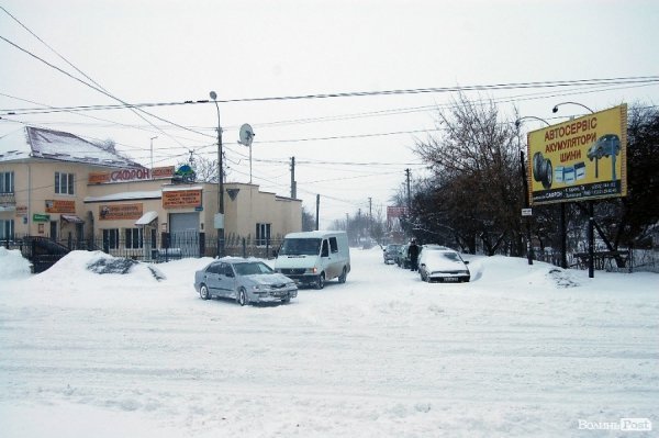 Сніг у Луцьку: вулиця Львівська. ФОТО