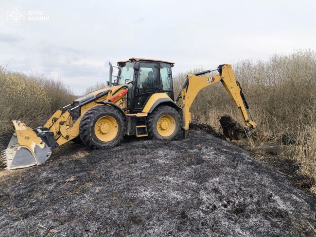 На Волині на площі 12 гектарів загорівся торф