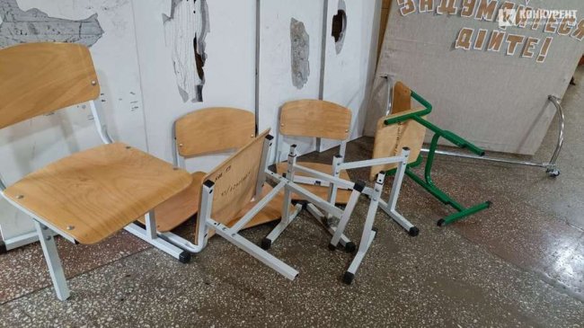 У луцькому ліцеї – виставка майна, знищеного учнями