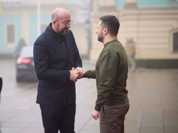 Зеленський зустрівся із головою Євроради Шарлем Мішелем у Києві. ВІДЕО