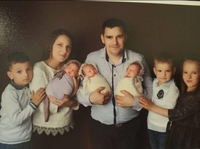 Історія сім'ї з Волині, де на велике свято народилися троє дівчаток