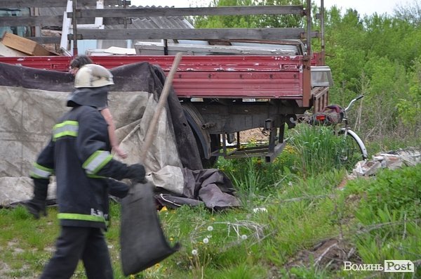 Пожежа очерету на Гнідаві. ФОТО. ВІДЕО