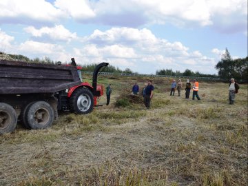 Поблизу Луцька розчищають територію навколо колишнього озера. ФОТО