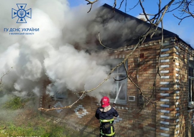 Через куріння в пожежі загинув волинянин. ФОТО
