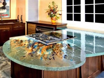 Особливості догляду за скляною стільницею*